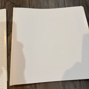 "Loose" 12x12 Creative Memories pages. 18 plain, 3 journaling and 4 pocket pages